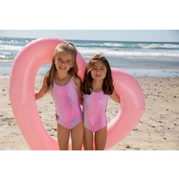 NWT Pilyq PQ Girls 16 CTO Best 1PC Glitter Tie Dye Print Swimsuit 118586